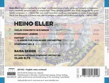 CD Heino Eller: Violin Concerto / Fantasy / Symphonic Legend / Symphony No. 2 148244