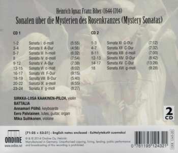 2CD Heinrich Ignaz Franz Biber: Rosenkranz Sonaten (Mystery Sonatas) 237250