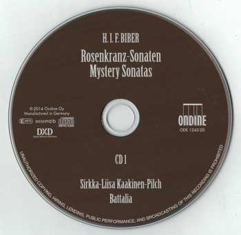 2CD Heinrich Ignaz Franz Biber: Rosenkranz Sonaten (Mystery Sonatas) 237250