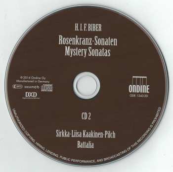 2CD Heinrich Ignaz Franz Biber: Rosenkranz Sonaten (Mystery Sonatas) 237250