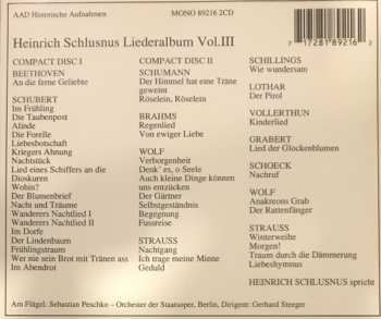 2CD Heinrich Schlusnus: Liederalbum Vol. III 430810