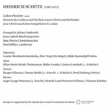 CD Heinrich Schütz: Lukas-Passion 122400