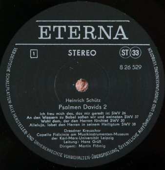 LP Heinrich Schütz: Psalmen Davids 2 591472