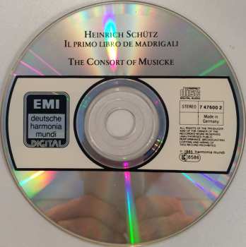 CD Heinrich Schütz: Il Primo Libro De Madrigali 621549