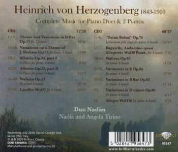 2CD Heinrich Von Herzogenberg: Complete Music For Piano Duet & 2 Pianos 573065