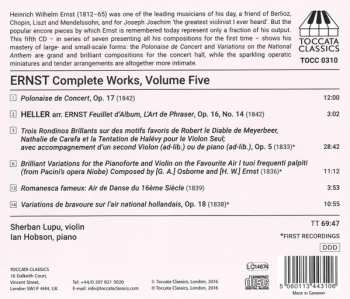 CD Ian Hobson: Complete Works, Volume Five 471657