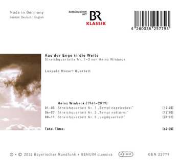 CD Heinz Winbeck: Aus Der Enge In Die Weite (Streichquartette Nr. 1–3) 557368