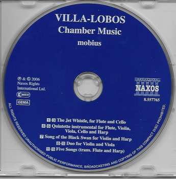 CD Heitor Villa-Lobos: Chamber Music, The Jet Whistle / Song Of The Black Swan / Duo For Violin And Viola 346865