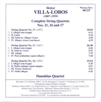 6CD Heitor Villa-Lobos: Complete String Quartets 455228