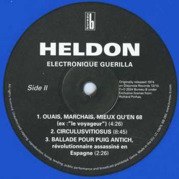 LP Heldon: Electronique Guerilla CLR | LTD | NUM 570990