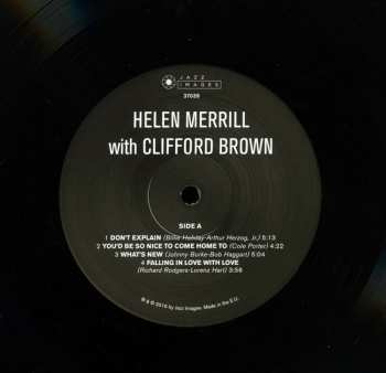 LP Helen Merrill: Helen Merrill With Clifford Brown DLX | LTD 62005