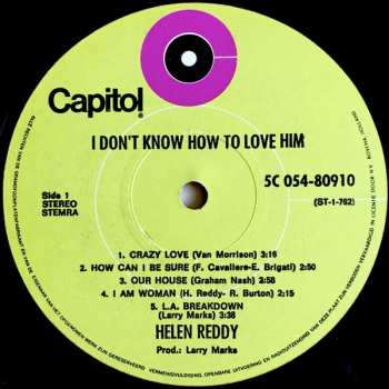 LP Helen Reddy: I Don't Know How To Love Him 576758