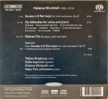 SACD Helena Munktell: Violin Sonata, Dix Mélodies & Kleines Trio 484461