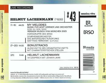 CD Helmut Lachenmann: My Melodies 627975