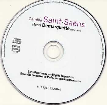 CD Henri Demarquette: Camille Saint-Saëns 569691