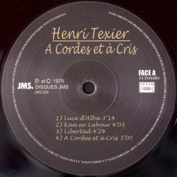 LP Henri Texier: A Cordes Et A Cris 72303