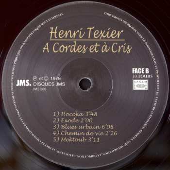 LP Henri Texier: A Cordes Et A Cris 72303