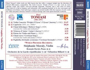 CD Henri Tomasi: Complete Violin Works 588193