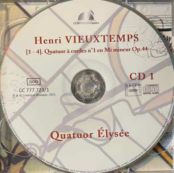 2CD Henri Vieuxtemps: Les Trois Quatuors à Cordes 561620