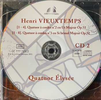 2CD Henri Vieuxtemps: Les Trois Quatuors à Cordes 561620