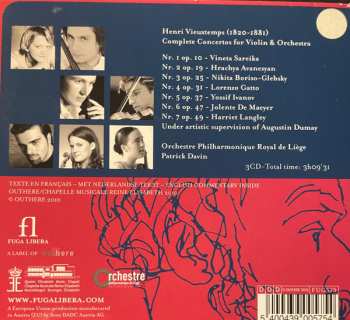 3CD/Box Set Henri Vieuxtemps: Complete Violin Concertos 648808