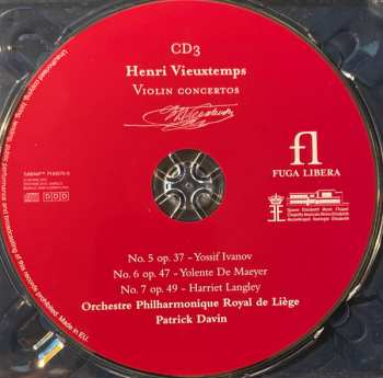 3CD/Box Set Henri Vieuxtemps: Complete Violin Concertos 648808