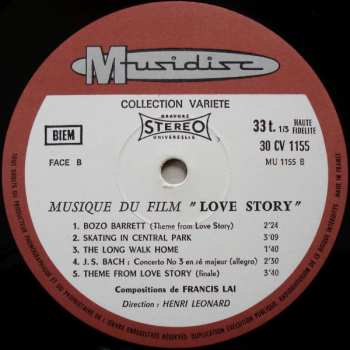 LP Henry Léonard: Love Story - Music Of The Movie 626891