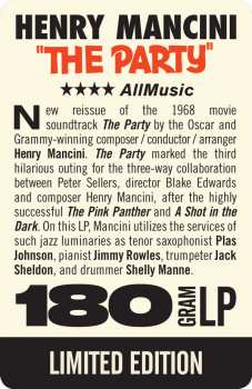 LP Henry Mancini: The Party (Music From The Film Score) LTD 74136