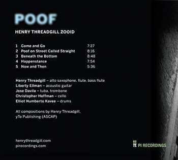 CD Henry Threadgill's Zooid: Poof 101926