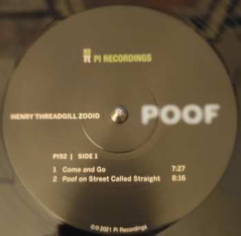 LP Henry Threadgill's Zooid: Poof 110200