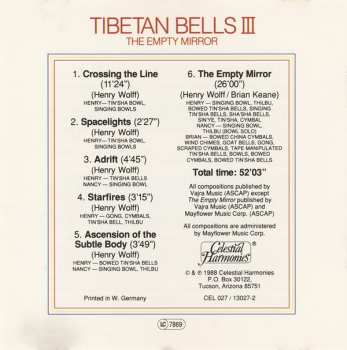 CD Henry Wolff & Nancy Hennings: Tibetan Bells III (The Empty Mirror) 550328