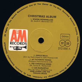 LP Herb Alpert & The Tijuana Brass: Christmas Album 651678