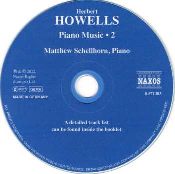 CD Herbert Howells: Piano Music • 2 587454