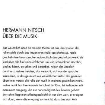 CD Hermann Nitsch: Orgelkonzert Jesuitenkirche 20.11.2013 559276