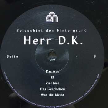 LP Herr D.K.: Beleuchtet Den Hintergrund 72926