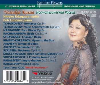 CD Hideko Udagawa: Nostalgic Russia For Violin And Piano 566187