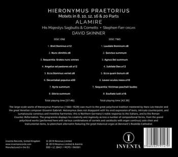 2CD Hieronymus Praetorius: Motets 8, 10, 12, 16 & 20 Parts 281014