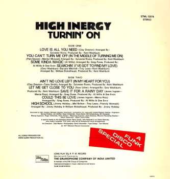 LP High Inergy: Turnin' On 596989