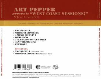 CD Lee Konitz & His West Coast Friends: Art Pepper Presents “West Coast Sessions!” Volume 3: Lee Konitz 370539