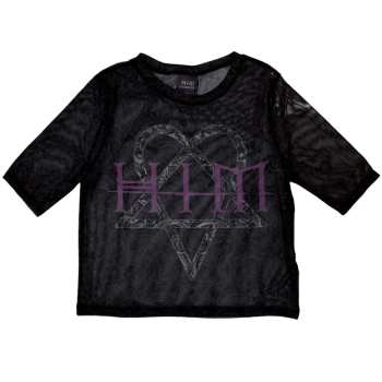 Merch HIM: Dámské Crop Top Heartagram & Logo Him