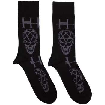 Merch HIM: Kotníkové Ponožky Heartagram Skull