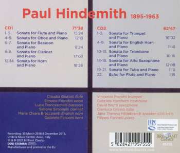 2CD Paul Hindemith: Complete Sonatas For Wind Instruments And Piano 648237