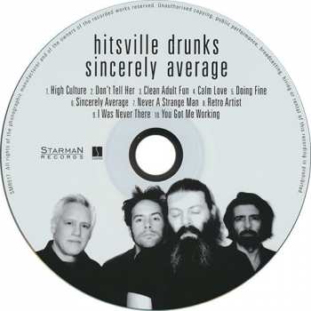 CD Hitsville Drunks: Sincerely Average 93557