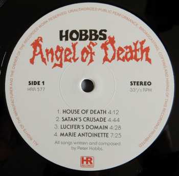 LP Hobbs Angel Of Death: Hobbs' Angel Of Death LTD 545338