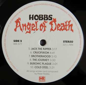 LP Hobbs Angel Of Death: Hobbs' Angel Of Death LTD 545338