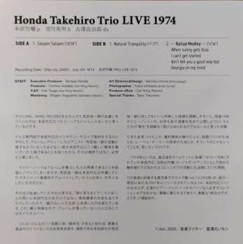 LP Takehiro Honda Trio: Live 1974 550276