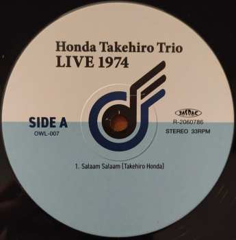 LP Takehiro Honda Trio: Live 1974 550276