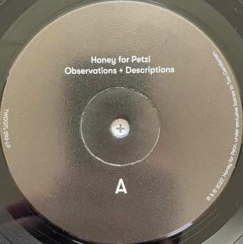 LP/CD Honey For Petzi: Observations + Descriptions 599764