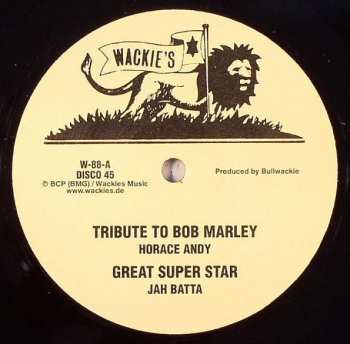 Album Horace Andy: Tribute To Bob Marley