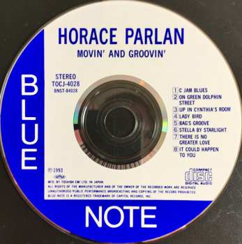 CD Horace Parlan: Movin' & Groovin' 616338